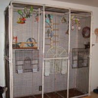 pvc bird aviary