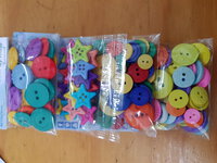 Big Plastic Buttons, Bird-Safe Toy Parts